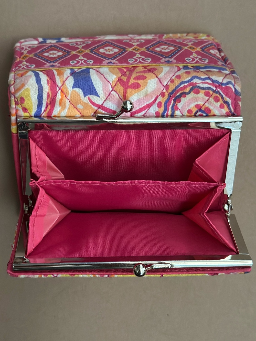 Patterned Women's wallet with Coin Purse Cloth trifold
